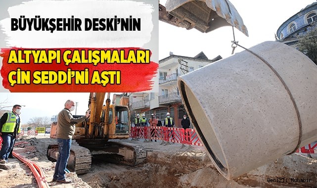 Büyükşehir’den 7 yılda 7 bin km altyapı hattı