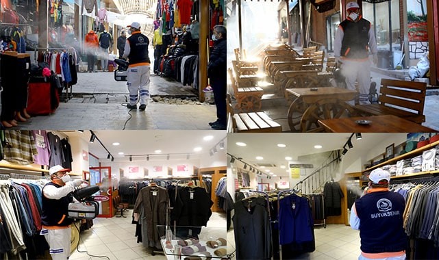 Büyükşehir dezenfeksiyon çalışmalarını yoğunlaştırdı