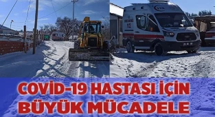 ÇAL BELEDİYESİ YOLU AÇTI, COVİD -19 HASTASI ZAMANINDA HASTANEYE KALDIRILDI