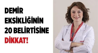 DEMİR EKSİKLİĞİNİN 20 BELİRTİSİNE DİKKAT!