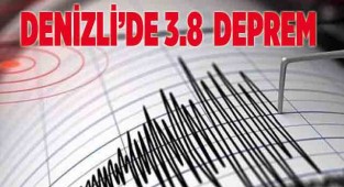 Denizli'de 3.8 büyüklüğünde deprem