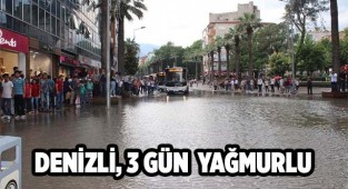Denizli'de 3 gün yağmur var