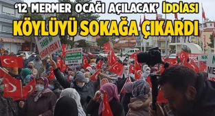 Denizli’de halk mermer ocağına karşı çıktı, katılım toplantısını yaptırmadı