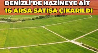 Denizli'de hazineye ait 16 arsa satışa çıkarıldı