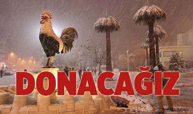 Denizli’de kar yağışıyla birlikte sıcaklıklar düşecek