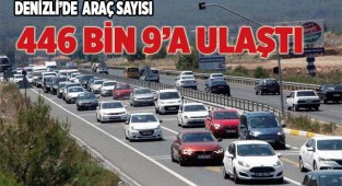 Denizli’de toplam araç sayısı 446 bin 9’a ulaştı