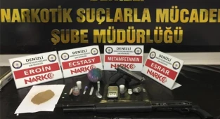 Denizli'de uyuşturucu ticareti yapan 22 kişi tutuklandı