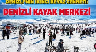 Denizli Kayak Merkezi ziyaretçi akınına uğruyor