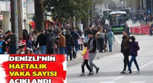 Denizli’nin haftalık vaka sayısı açıklandı