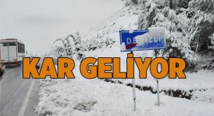 Denizli'ye kar geliyor