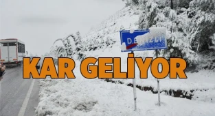 Denizli'ye kar geliyor