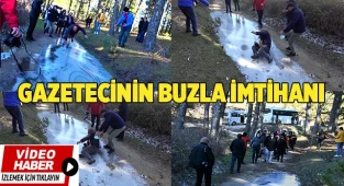 Gazetecinin buzla imtihanı