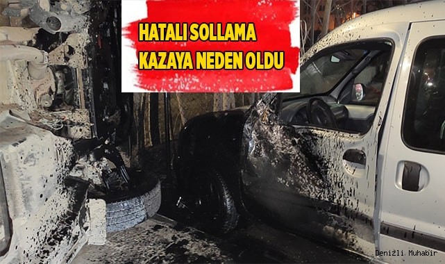 Hatalı sollama kazaya neden oldu