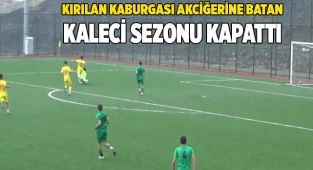 kaburgası kırılan  batan kaleci sezonu kapattı