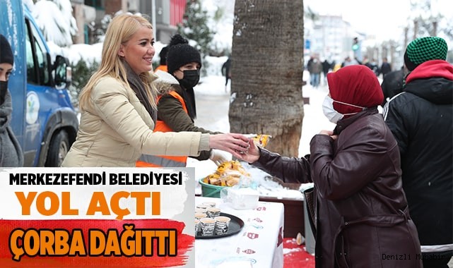 MERKEZEFENDİ’DE KARLA MÜCADELE DEVAM EDİYOR