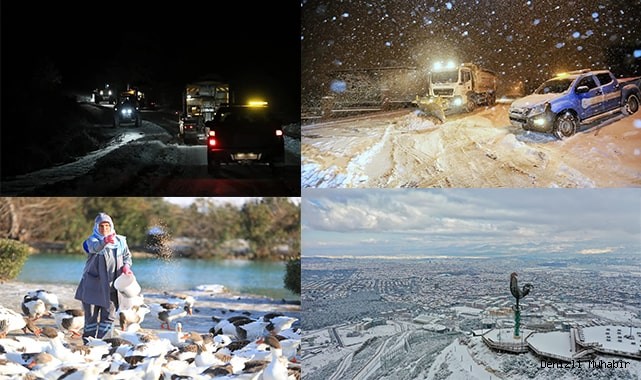 PAMUKKALE BELEDİYESİ KAR MESAİSİNDE