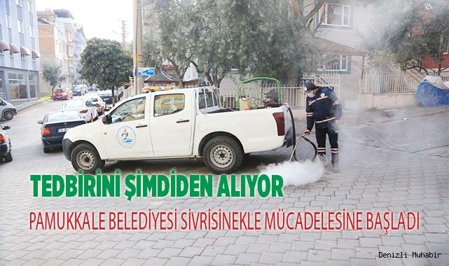 PAMUKKALE BELEDİYESİ SİVRİSİNEKLE MÜCADELESİNE BAŞLADI
