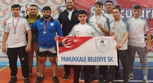 PAMUKKALE BELEDİYESPOR HALTERCİLERİ TÜRKİYE ŞAMPİYONASINDA DERECE PEŞİNDE