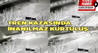 Tren kazasında inanılmaz kurtuluş
