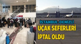 Uçak seferleri iptal oldu
