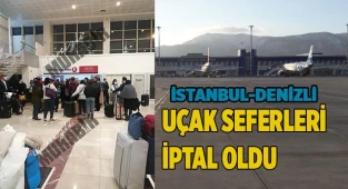 Uçak seferleri iptal oldu