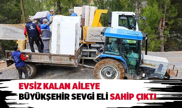 Yangının yaralarını Büyükşehir sardı
