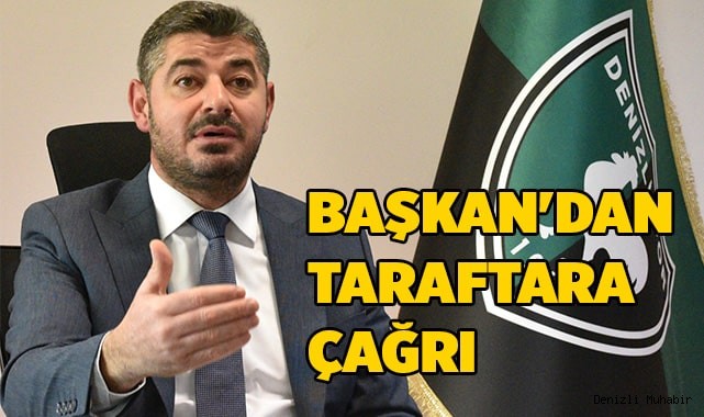 Başkan'dan taraftara çağrı