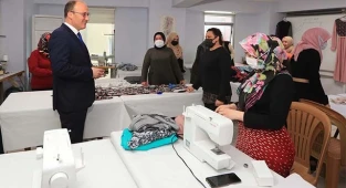 BAŞKAN ÖRKİ’DEN KURSİYERLERE ZİYARET