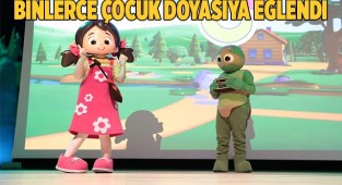 BİNLERCE ÇOCUK DOYASIYA EĞLENDİ