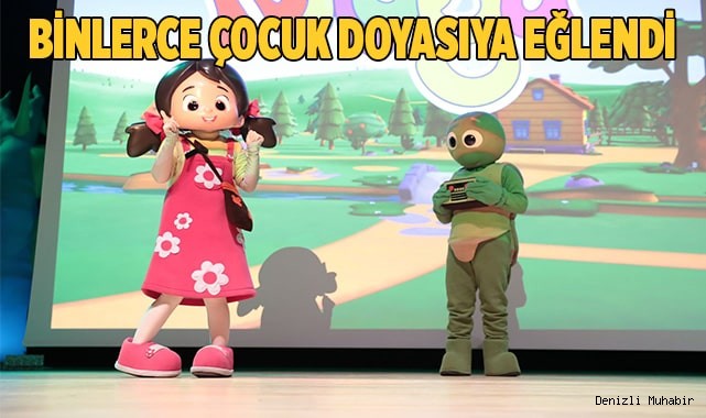 BİNLERCE ÇOCUK DOYASIYA EĞLENDİ