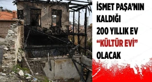 Buldan'da 200 yıllık tarihi ev, küllerinden yeniden doğacak