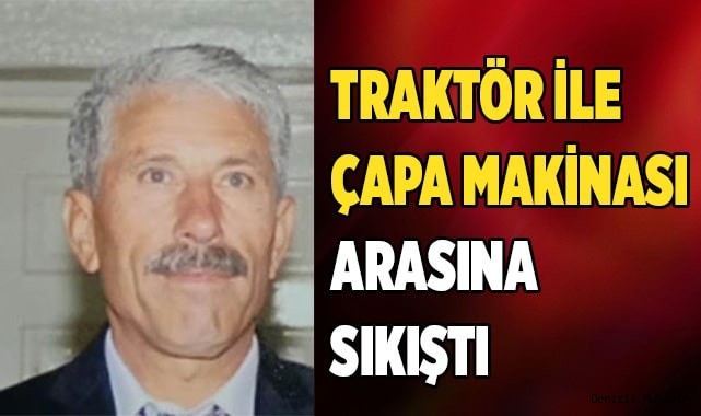 ÇAPA MAKİNASINA SIKIŞAN ÇİFTÇİ YARALANDI