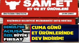 CUMA GÜNÜ ET ÜRÜNLERİNDE DEV İNDİRİM