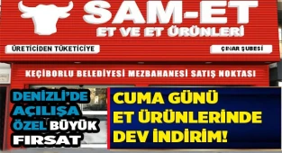 CUMA GÜNÜ ET ÜRÜNLERİNDE DEV İNDİRİM