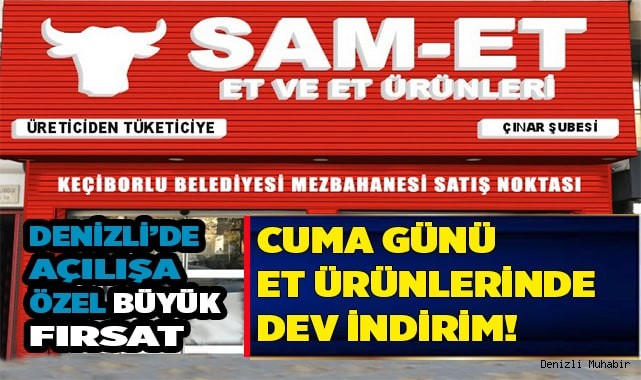 CUMA GÜNÜ ET ÜRÜNLERİNDE DEV İNDİRİM