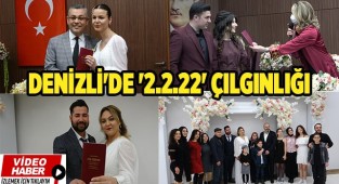 Denizli'de '2.2.22' çılgınlığı