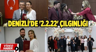 Denizli'de '2.2.22' çılgınlığı
