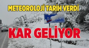 Denizli’ye Kar geliyor..