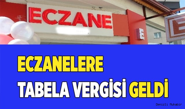 Eczanelere tabela vergisi geldi