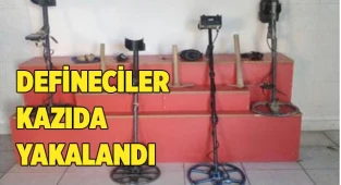 Kaçak kazı yapan 4 kişi yakalandı