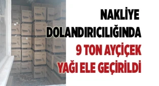 Nakliye dolandırıcılığında 8 ton 983 litre ayçiçek yağı ele geçirildi