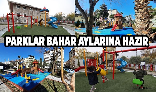 PAMUKKALE'DE PARKLAR ÇOCUKLARIN EMRİNDE