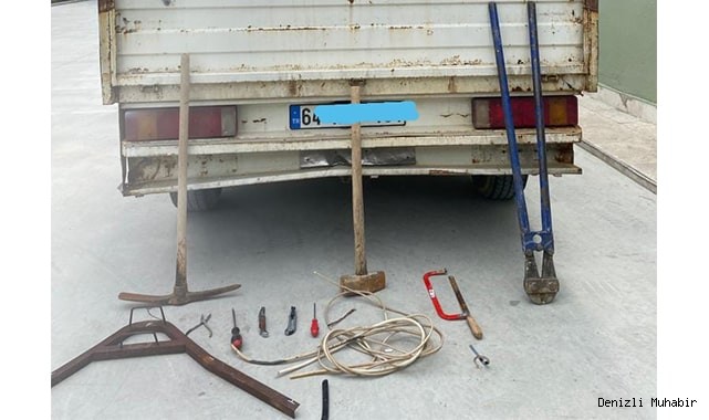 Su motoru ve kablo hırsızları kaçamadan yakalandı