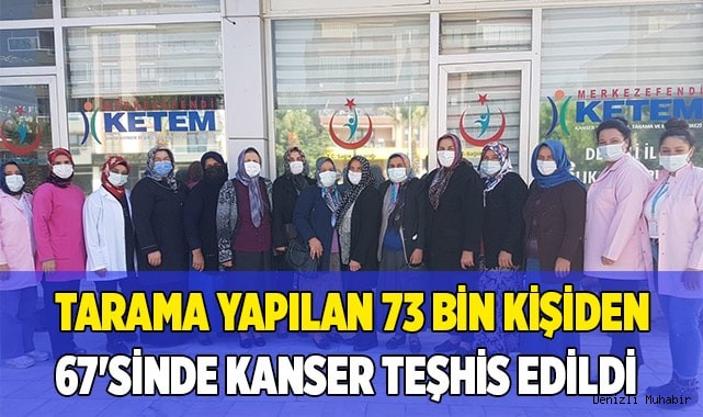 Tarama yapılan 73 bin kişiden 67'sinde kanser teşhis edildi