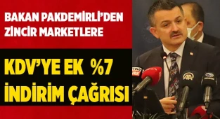 Zincir marketlere KDV’ye ek yüzde 7 indirim çağrısı
