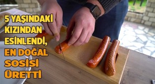 5 yaşındaki kızından esinlendi, en doğal sosisi üretti