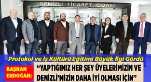 BAŞKAN ERDOĞAN: “YAPTIĞIMIZ HER ŞEY ÜYELERİMİZİN VE DENİZLİ’MİZİN DAHA İYİ OLMASI İÇİN”