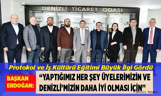 BAŞKAN ERDOĞAN: “YAPTIĞIMIZ HER ŞEY ÜYELERİMİZİN VE DENİZLİ’MİZİN DAHA İYİ OLMASI İÇİN”