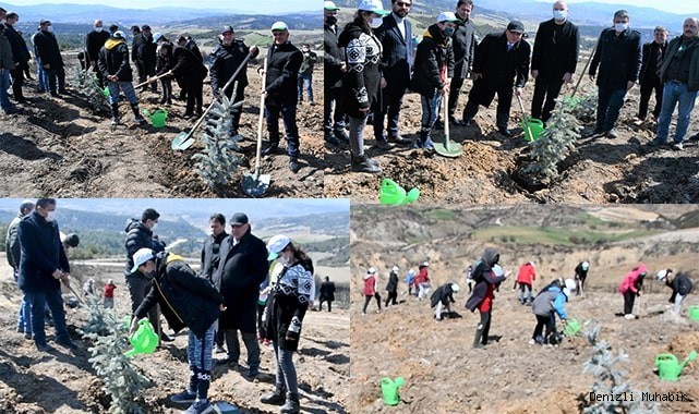 Buldan protokolü, Orman Haftası’nda fidan dikti