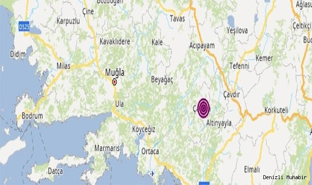 Çameli'nde deprem